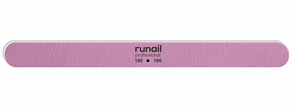 Профессиональная пилка для искусственных ногтей (розовая, закругленная, 180/180)